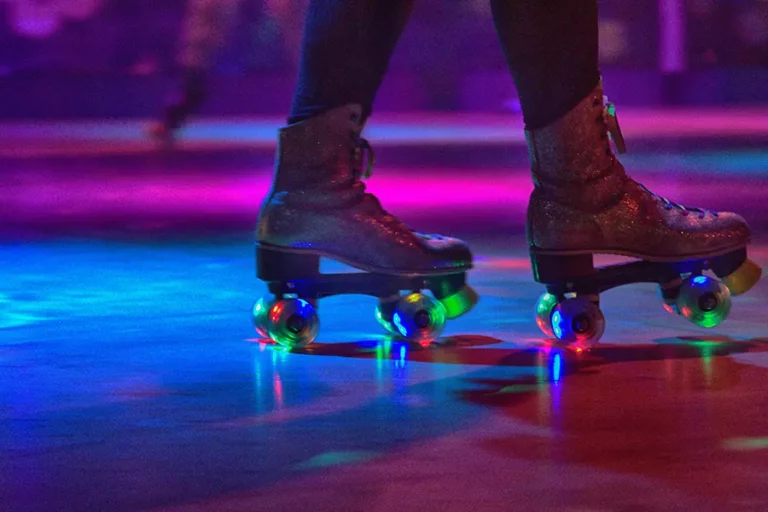 rollerskates at roller-rink